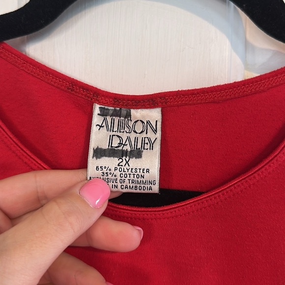 Allison Dailey Red tank size 2x - Picture 3 of 3